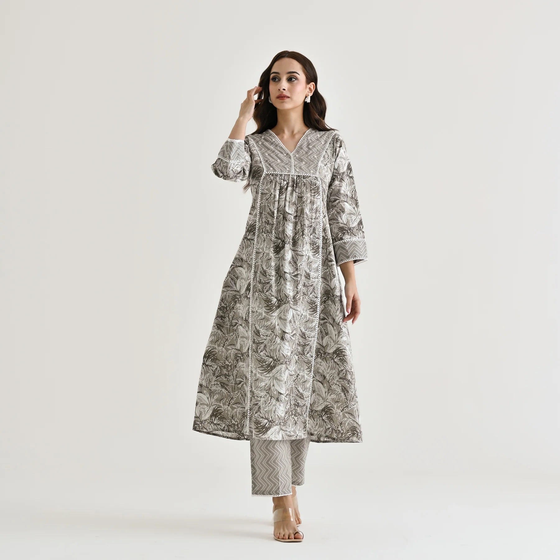 Rayon Printed Kurta Set