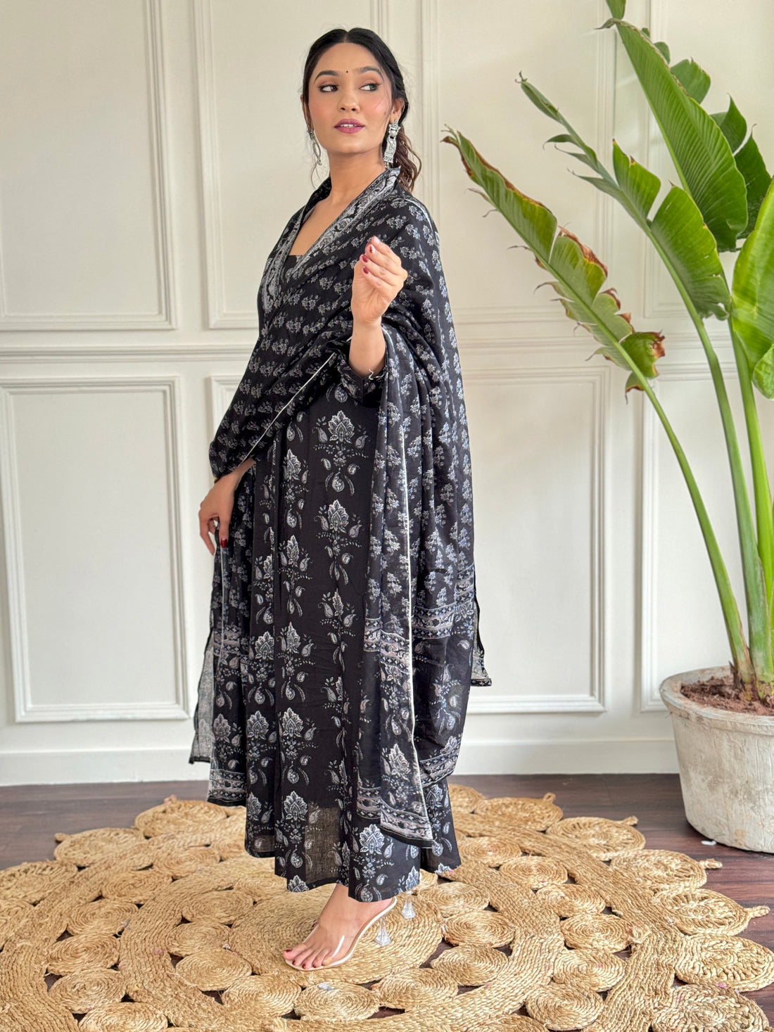 Pure Cotton Printed Kurta Set With Dupatta