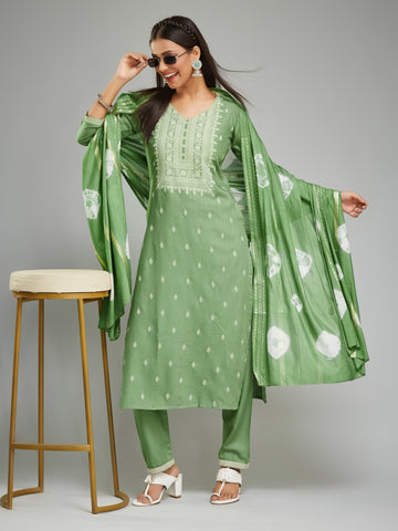 Rayon Rubber Printed With Jacquard Dupatta