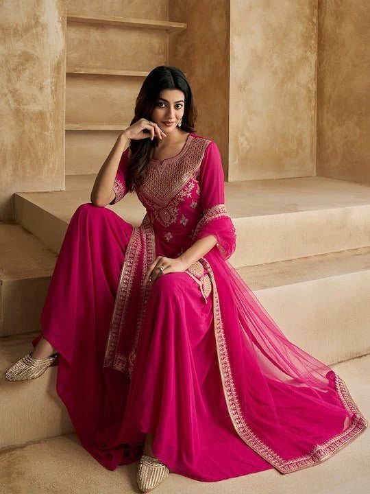 Premium Crepe Printed Kurta Set With Dupatta